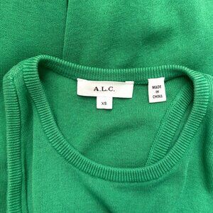 A.L.C. Nello II Racerback Tank Green Sz. XS